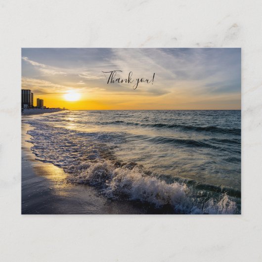 Carte postale U de Pensacola Splashing Waves Sunri (Devant)