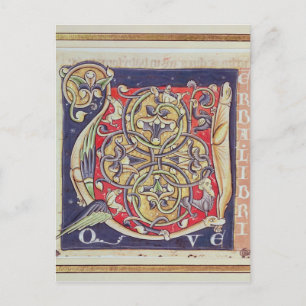 Carte Postale 'U' initial historique