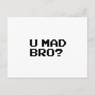 Carte Postale U MAD BRO ? mème/conversation/irc/4chan/troll/trol