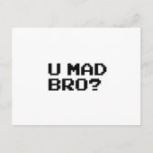 Carte Postale U MAD BRO ? mème/conversation/irc/4chan/troll/trol (Devant)