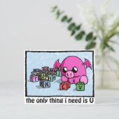 Carte Postale u manquant (Debout devant)