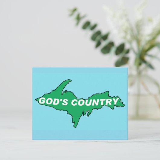 CARTE POSTALE U.P. | YOOPER | NORTHERN MICHIGAN POSTCARD (Debout devant)