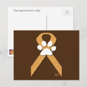 Carte Postale U-pick le ruban de prévention de la cruauté envers (Devant / Derrière)