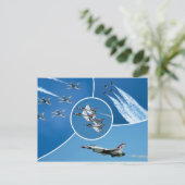 Carte Postale U.S. Air Force F-16 Thunderbirds (Debout devant)