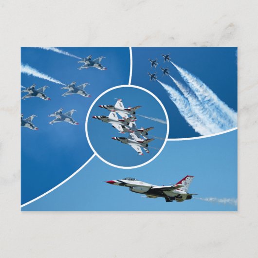 Carte Postale U.S. Air Force F-16 Thunderbirds (Devant)