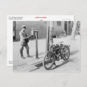 Carte Postale U.S. Mailman & Motorcycle (Devant / Derrière)