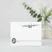 Carte Postale U.S. Marine Aviation [C-130] (Debout devant)