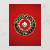 Carte Postale U.S. Marines : Lieutenant-colonel (USMC LtCol) [3D (Devant)