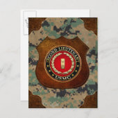 Carte Postale U.S. Marines: second lieutenant (USMC 2ndLt) [3D] (Devant / Derrière)