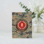 Carte Postale U.S. Marines: second lieutenant (USMC 2ndLt) [3D] (Debout devant)