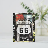 Carte Postale U.S. ROUTE 66 Symbole de l'Illinois (Debout devant)