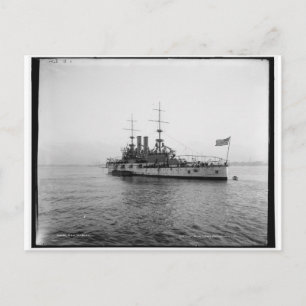 Carte Postale U.S.S. Alabama Battleship c1902 Vintage