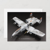 Carte Postale UAV A-10 Thunderbolt II (Devant / Derrière)