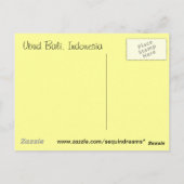 Carte Postale Ubud Bali (Dos)