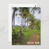 Carte postale Ubud Bali Indonésie rizières rizière (Devant / Derrière)