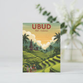 Carte Postale Ubud Bali Indonésie Voyage (Debout devant)
