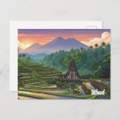 Carte Postale Ubud Bali Indonésie Voyage (Devant / Derrière)