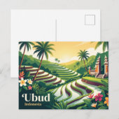 Carte Postale Ubud Indonésie (Devant / Derrière)
