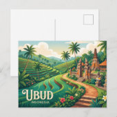 Carte Postale Ubud Indonésie (Devant / Derrière)