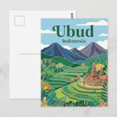 Carte Postale Ubud Indonésie (Devant / Derrière)