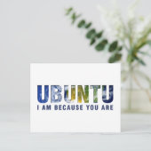 Carte Postale Ubuntu - Je suis parce que nous sommes (Debout devant)