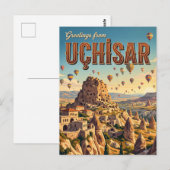 Carte Postale Uçhisar Turquie (Devant / Derrière)