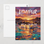 Carte Postale Udaipur Inde (Devant / Derrière)