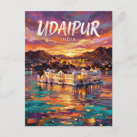 Carte Postale Udaipur Inde (Devant)