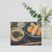 Carte Postale Udon et crevettes (Debout devant)