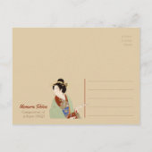 Carte Postale Uemura Shoen Composition d'un poème japonais CC041 (Dos)