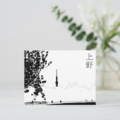 Carte postale "Ueno" (Debout devant)