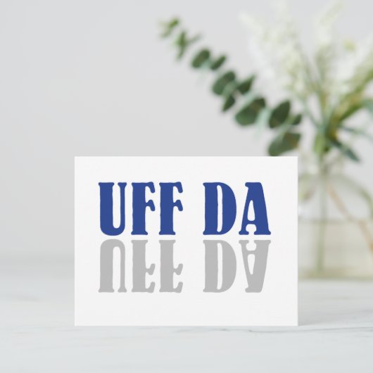 Carte Postale UFF DA Funny Scandinave (Debout devant)