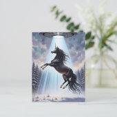 Carte Postale UFO Abduction of a Gorgeous Unicorn (Debout devant)