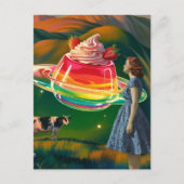 Carte Postale UFO de friandise surréaliste (Devant)