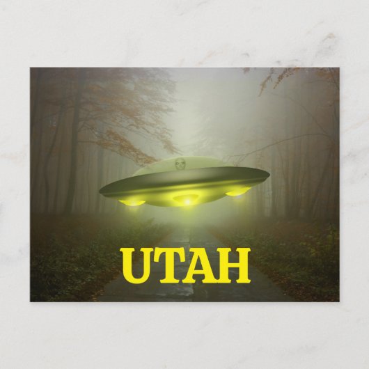 Carte postale UFO UTAH FUNNY SPACESHIP (Devant)