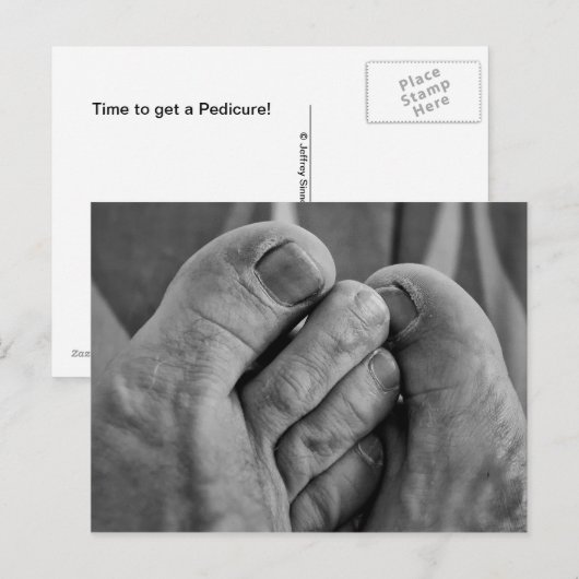 Carte Postale Ugly Feet (Devant / Derrière)