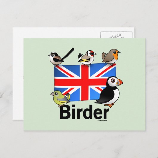 Carte Postale UK Birder (Devant / Derrière)