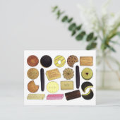 Carte Postale UK British Biscuits Shortbread Rich Tea Digestives (Debout devant)