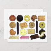 Carte Postale UK British Biscuits Shortbread Rich Tea Digestives (Devant / Derrière)