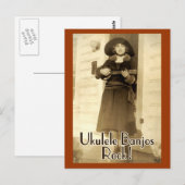Carte Postale Uke Banjos Rock Postcard (Devant / Derrière)