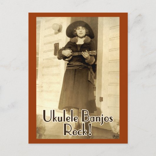 Carte Postale Uke Banjos Rock Postcard (Devant)