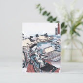 Carte Postale Ukiyo-e japonais avec une vue de Kyoto (Debout devant)