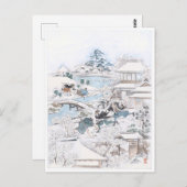 Carte Postale Ukiyo-e japonais des 47 Ronin Fighting Samur (Devant / Derrière)