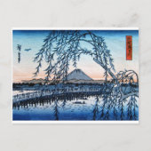 Carte Postale Ukiyo-e Mt Fuji Japon (Devant)