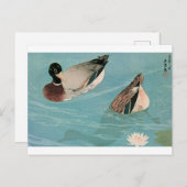 Carte Postale Ukiyoe [Goyo] Canards (Devant / Derrière)