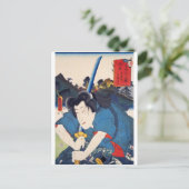 Carte Postale ukiyoe - Hakkenden - No.01 Inuzuka Shino - (Debout devant)