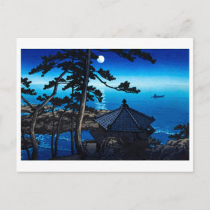 Carte Postale ukiyoe [hasui] A03 Lune à Izura