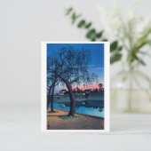 Carte Postale ukiyoe [hasui] A11 Soir de printemps à Otemon (Debout devant)