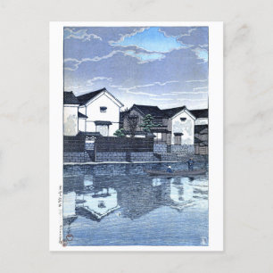 Carte Postale ukiyoe hasui n09 Matsue, Izumo (Jour du nuage)