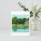 Carte Postale ukiyoe hasui No50 Okayama Korakuen (Debout devant)